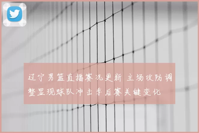 辽宁男篮直播赛况更新 主场攻防调整显现球队冲击季后赛关键变化